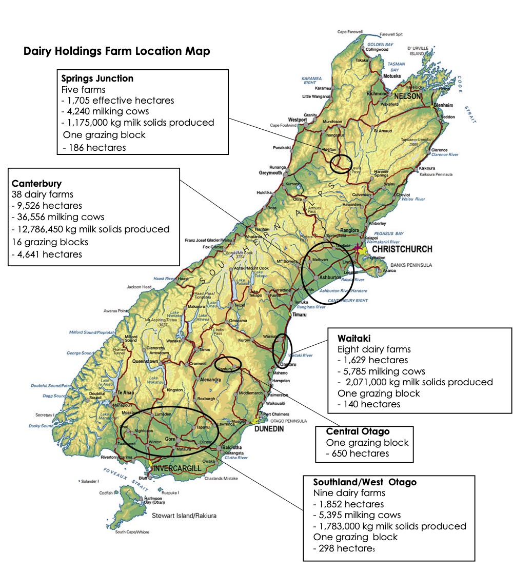 Detailed Map Of South Island New Zealand With Other Marks